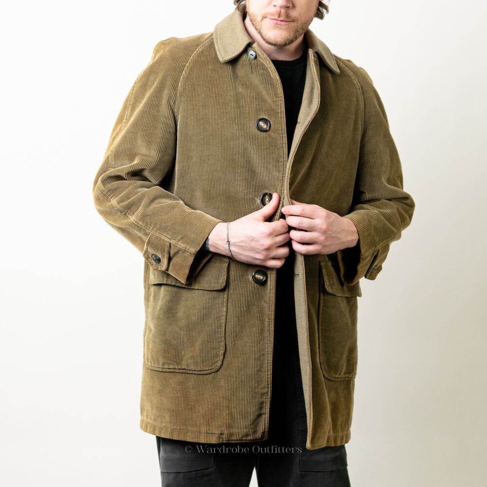 Vintage 1960's Cresco Corduroy Sherpa Lined Collared Coat - Picture 6 of 12